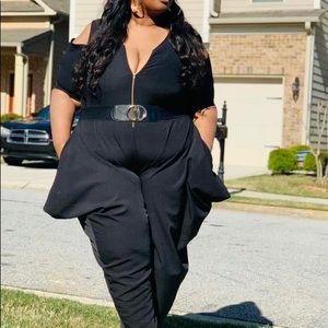 Black harem jumpsuit